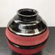 Ancient vase ball art deco glass opalin black - deco red vintage