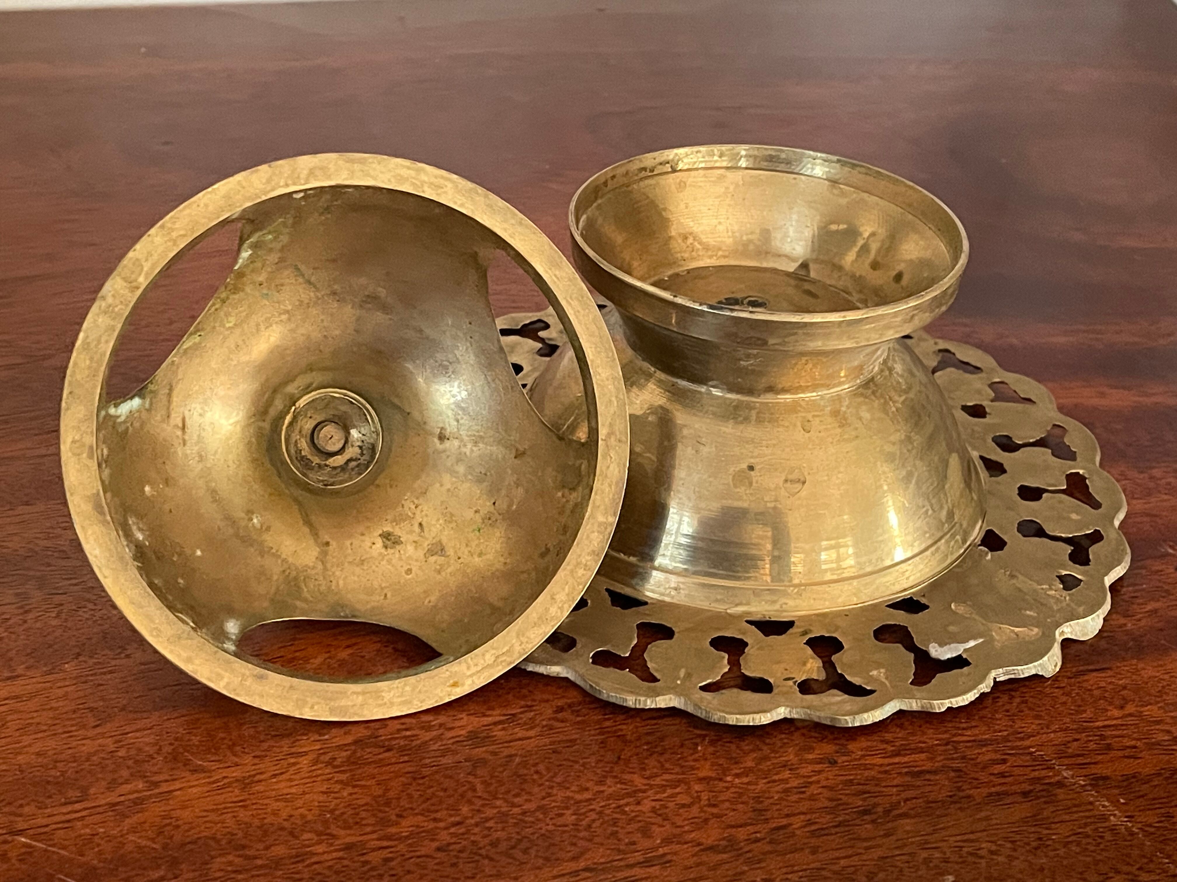 Vintage brass ashtray