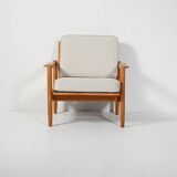 Scandinavian oak armchair, 1950s/60s