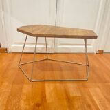Table basse en bois et fer