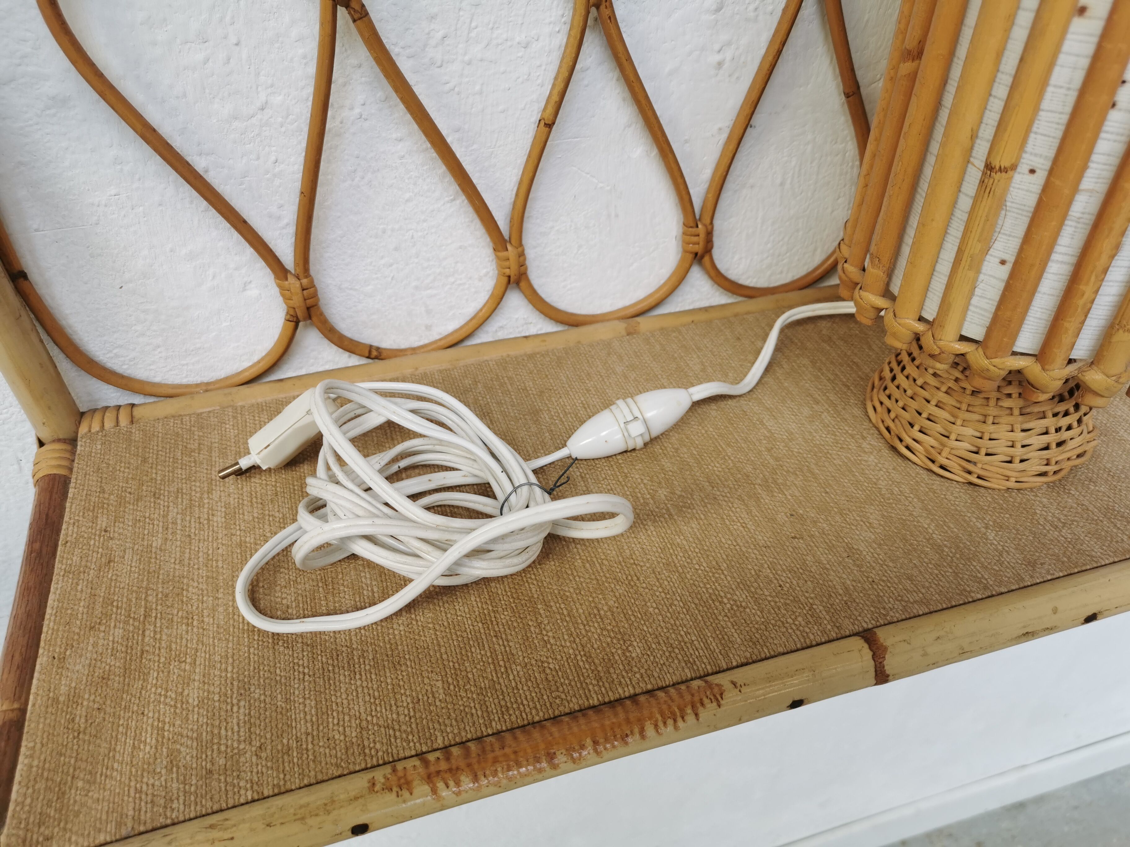 Vintage rattan lamp