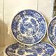 6 Villeroy & Boch plates in blue porcelain, Burgenland service