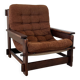 Scandinavian oak armchair, 1960s