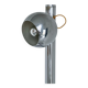 Vintage Goffredo Reggiani floor lamp in chromed metal, Italian Space Age, 1960s