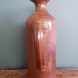 Enameled stoneware pitcher bottle