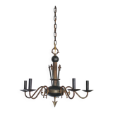 Vintage pendant light, empire brass pendant light, arrow pendant light