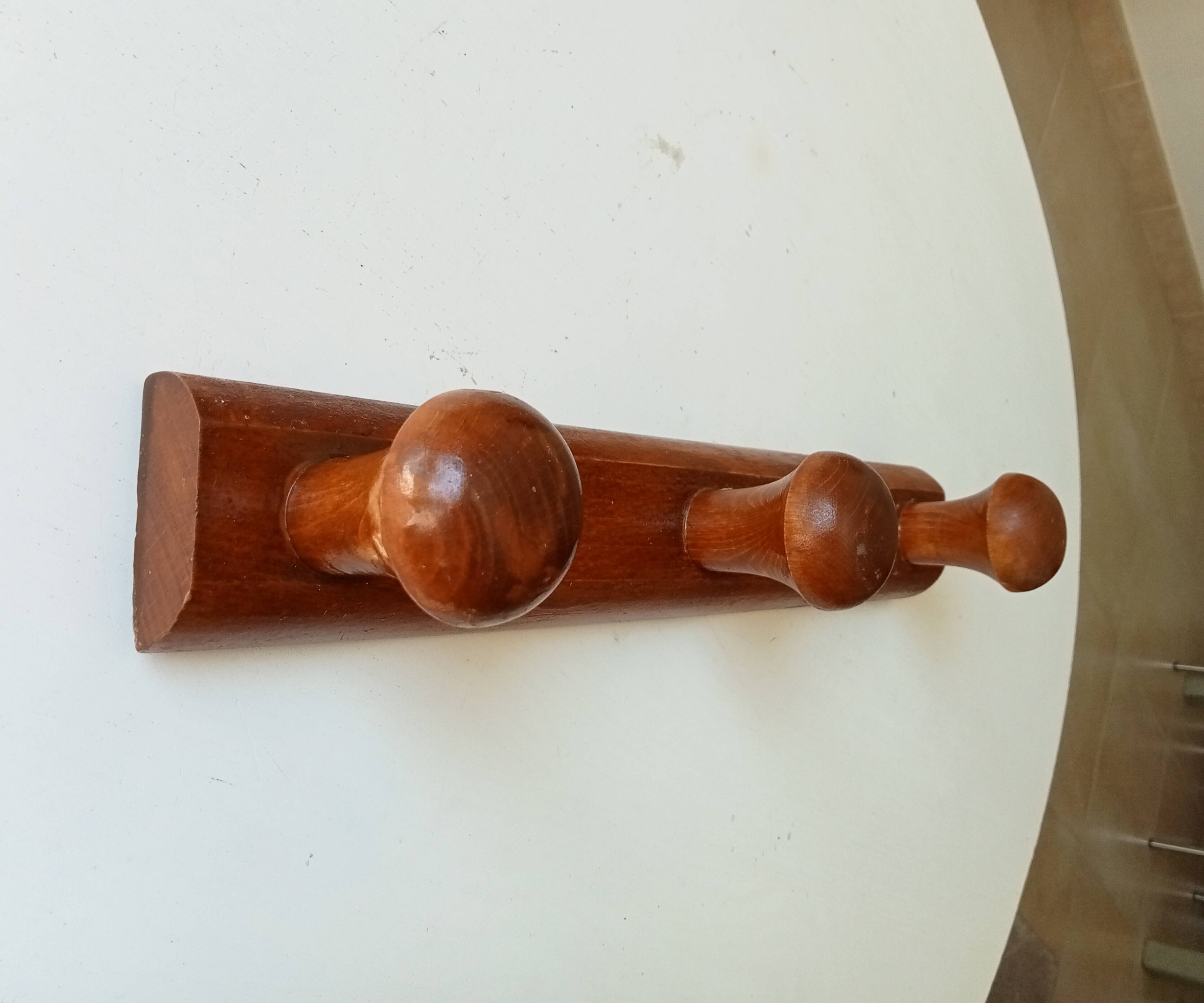 Vintage wall coat rack from the 70s