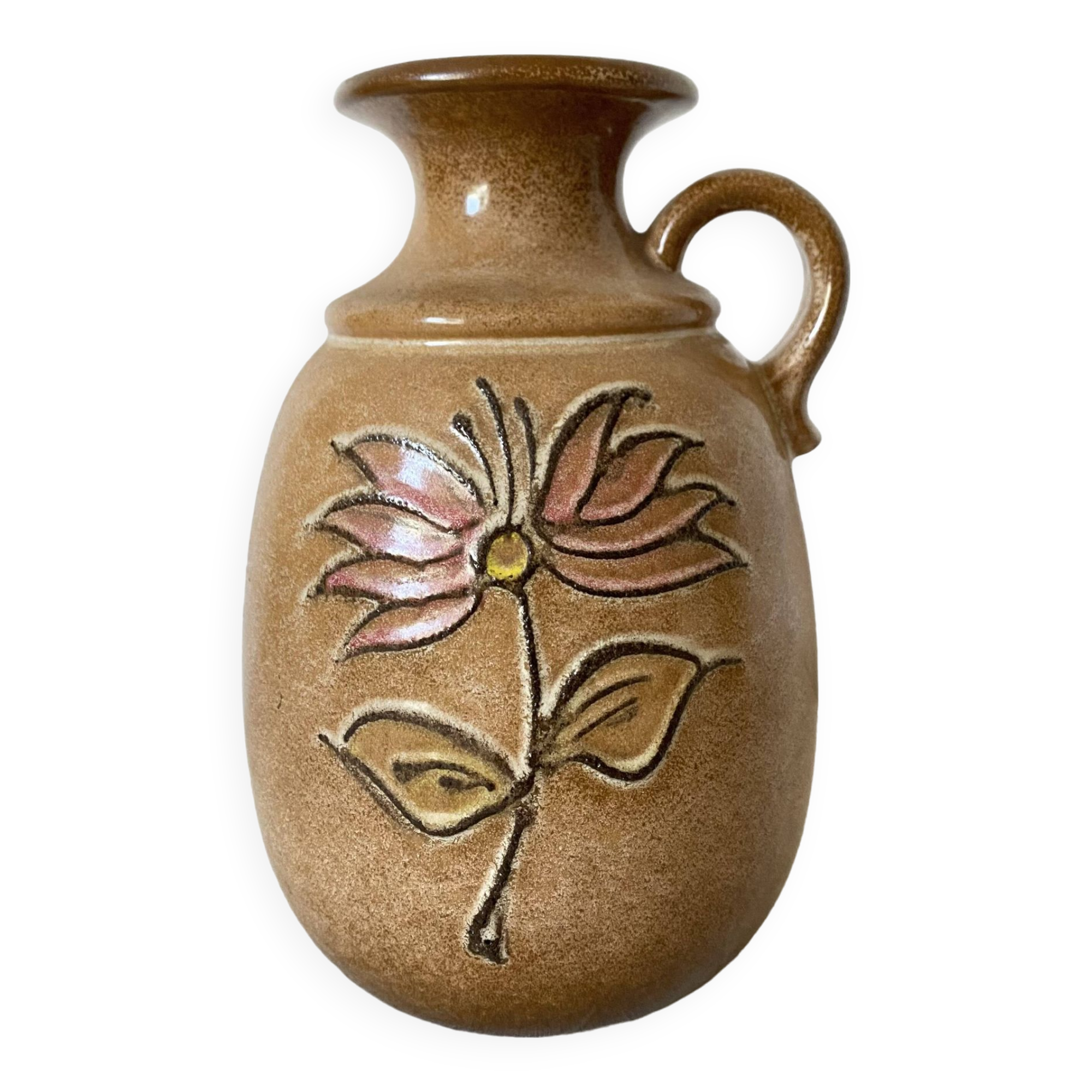 Ceramic flower vase from West Germany, 1970
