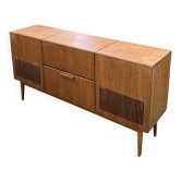 Mid-century enfilade turntable / vinyl cabinet