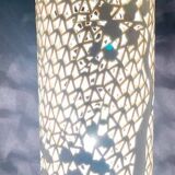 Openwork lamp in white Chinese porcelain – 31 cm