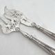 Antique silver and silver-plated fish serving cutlery