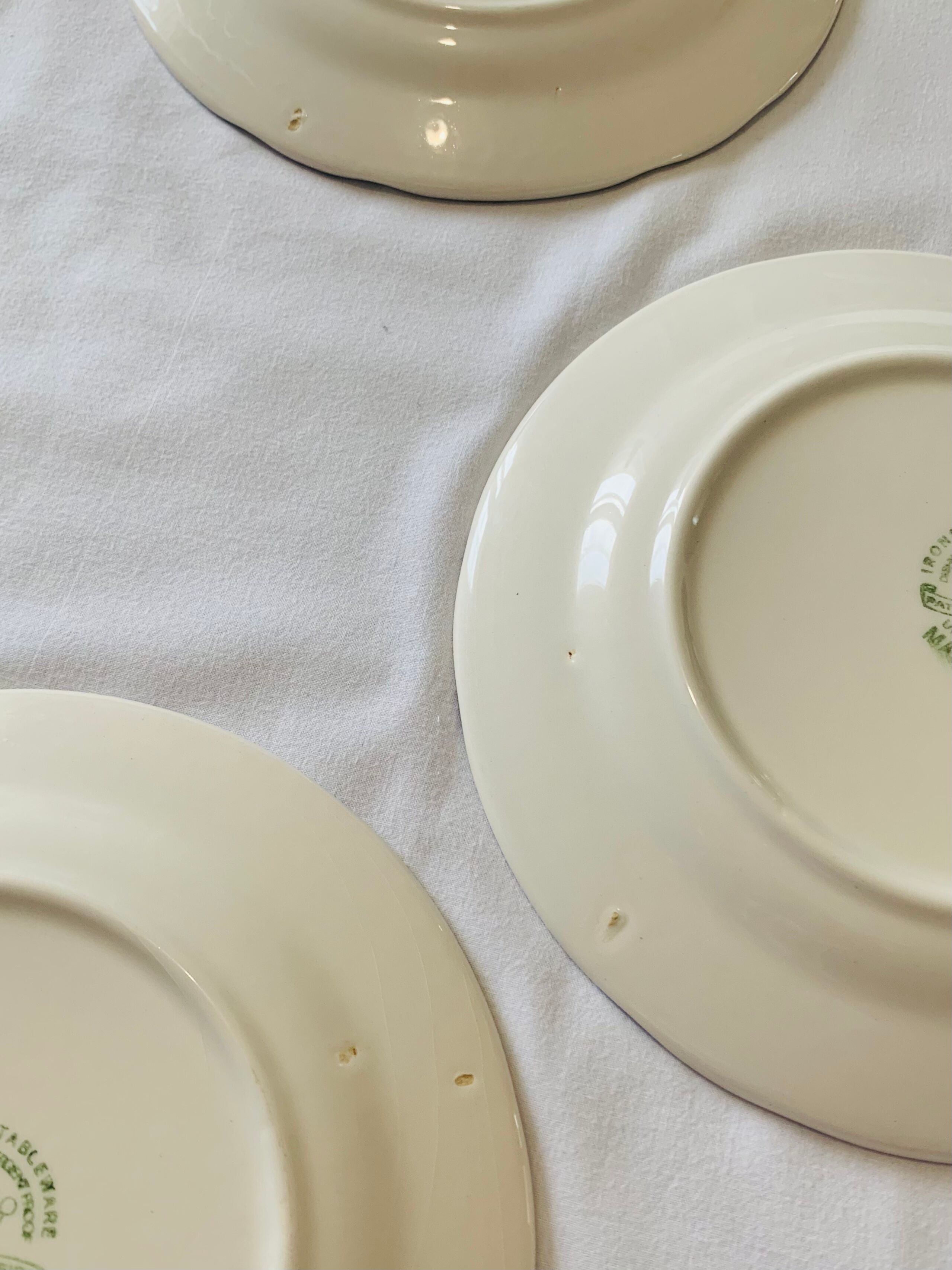 6 vintage dessert plates