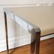 Desk / Table in chrome and lacquered metal, 1970