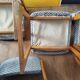 Ensemble de 6 chaises traineau, années 70