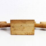 Anthroposophical oak candle holder 1950