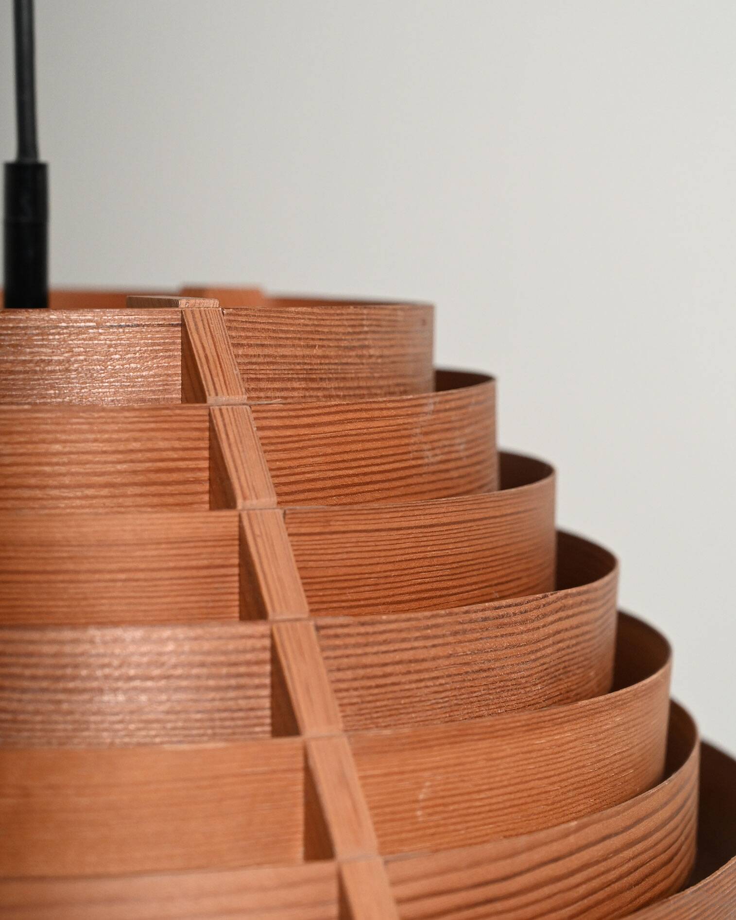 Pendant lamp in Swedish pine from Scandinavian production, 1960s