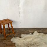 Brutalist primitive stool wears tripod plant solid wooden sofa tip 1950 Furniture decoration