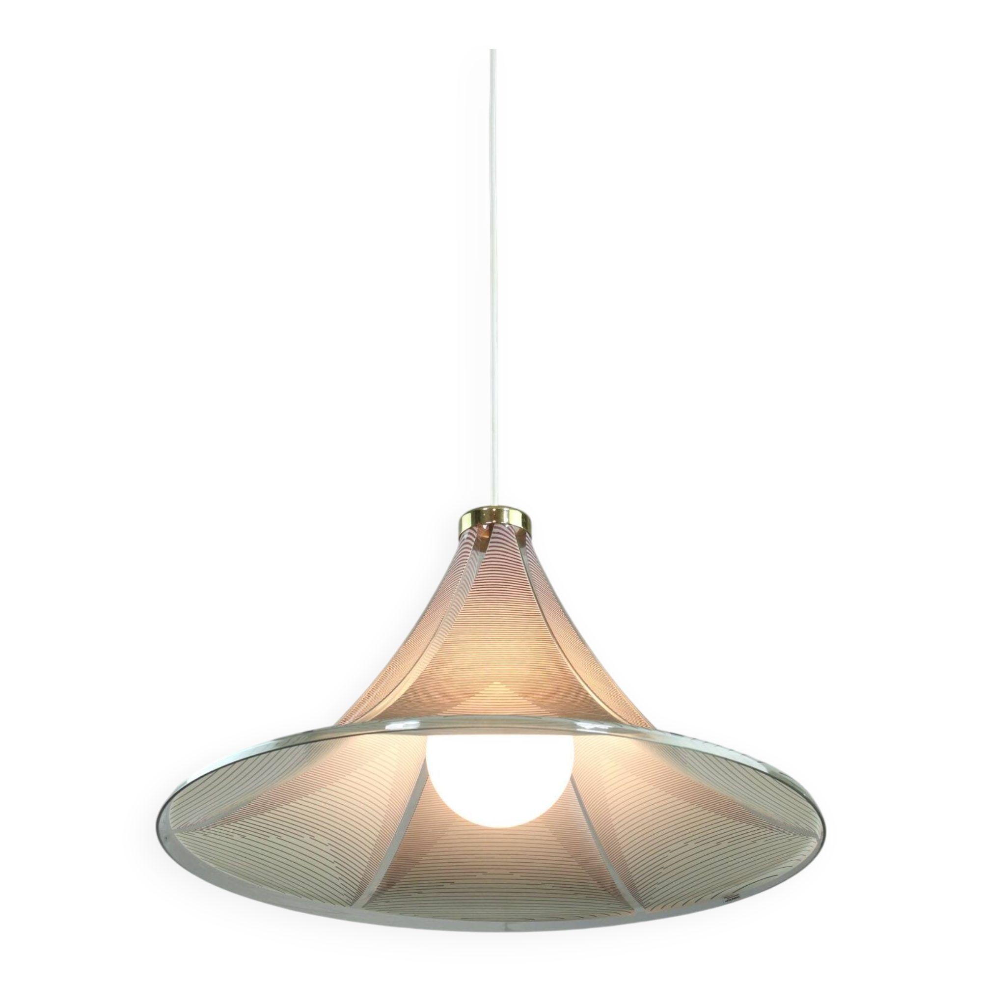 Vintage Trumpet Pendant Lamp from Meblo, 1970s