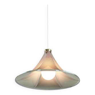 Lampe à suspension vintage en forme de trompette de Meblo, années 1970