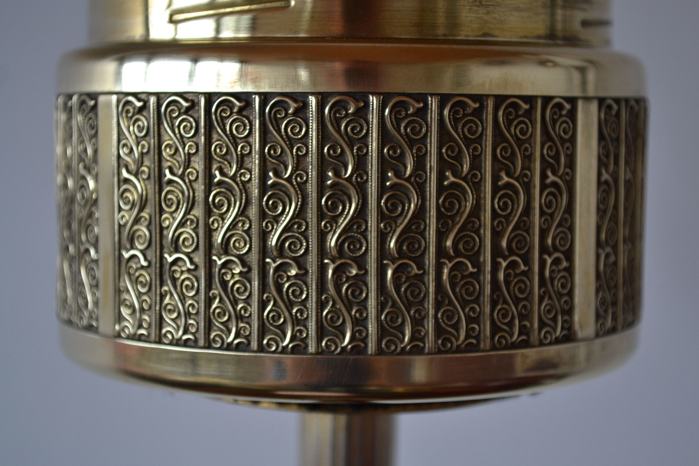 Cendrier Roulette Ashtray Schleuderascher laiton ciselé germany 50 60