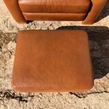 Leather armchair and ottoman 80 Burov