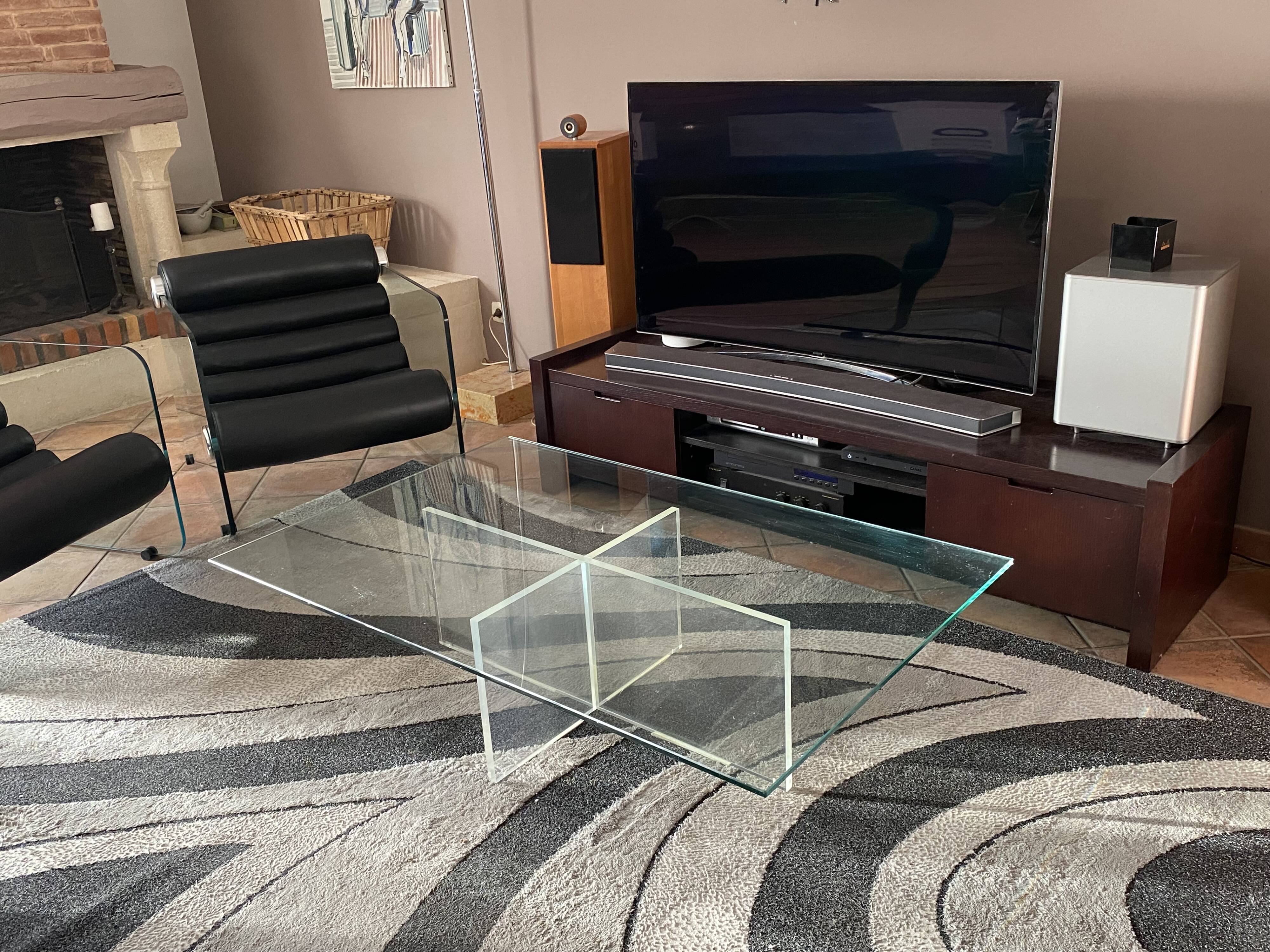 Roche Bobois coffee table. 1980. 135x86.