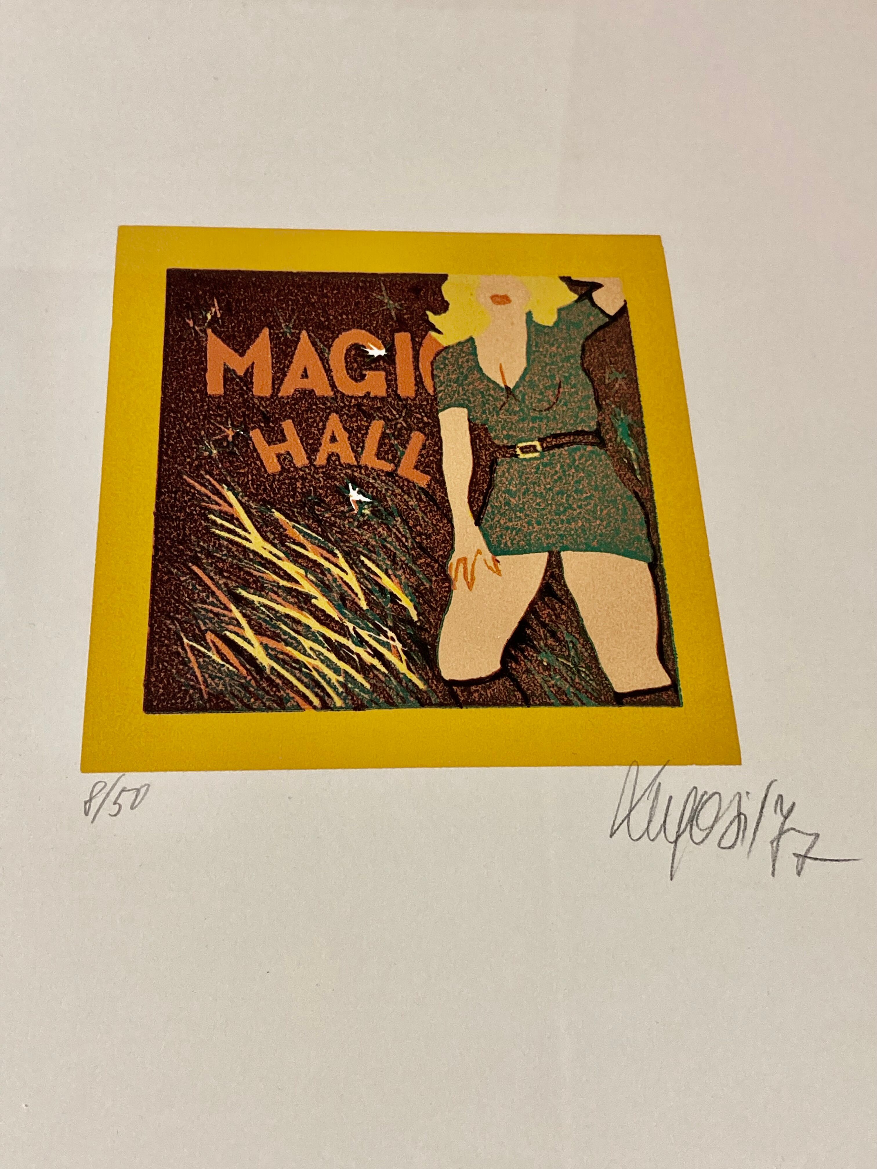 Original silkscreen printed signed 1977