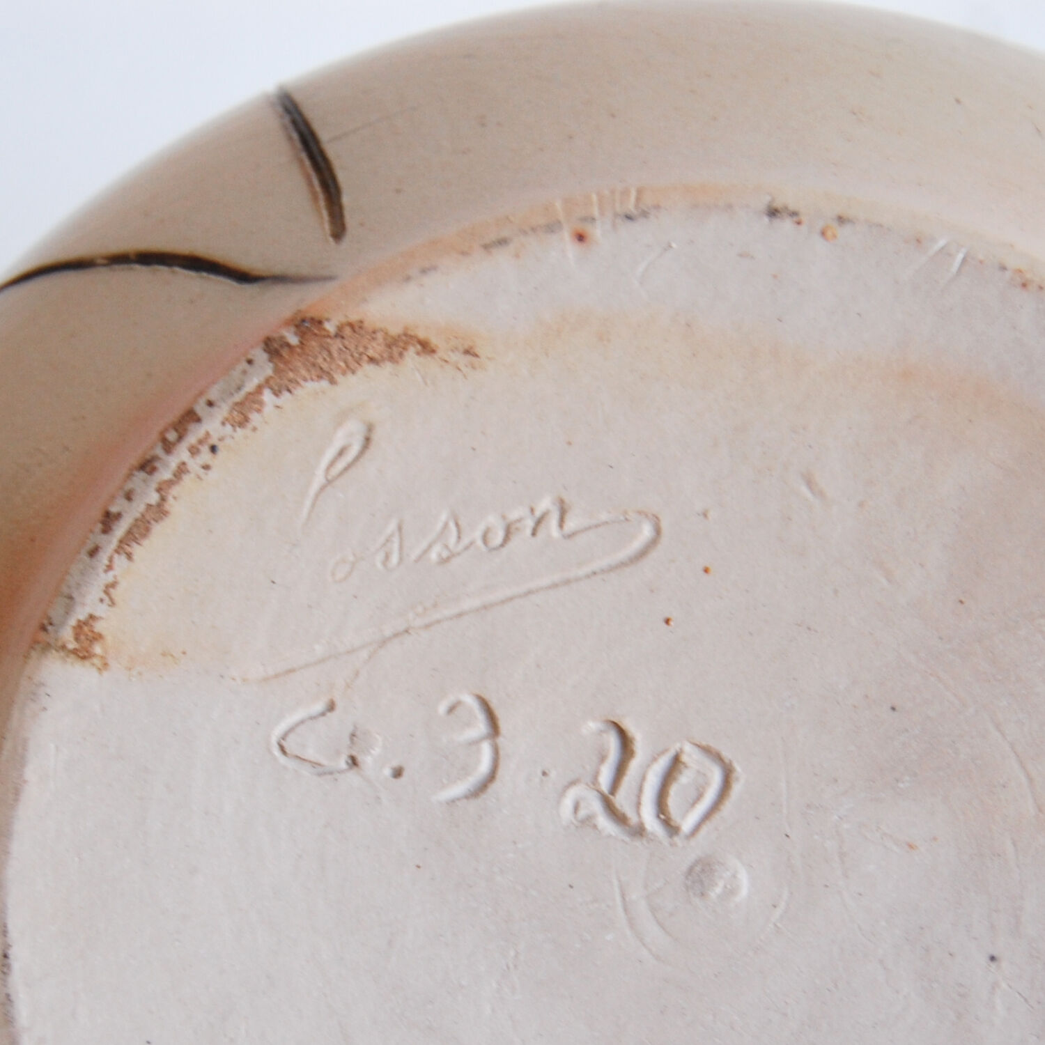 Vintage stoneware soliflore vase by Losson - Belgium