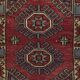 Vintage Scatter Rug, Dark Red Turkish Accent Rug, Door Mat, Handmade Bat Mat, Kitchen Rug