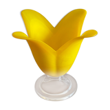 Flower vase made of glass paste