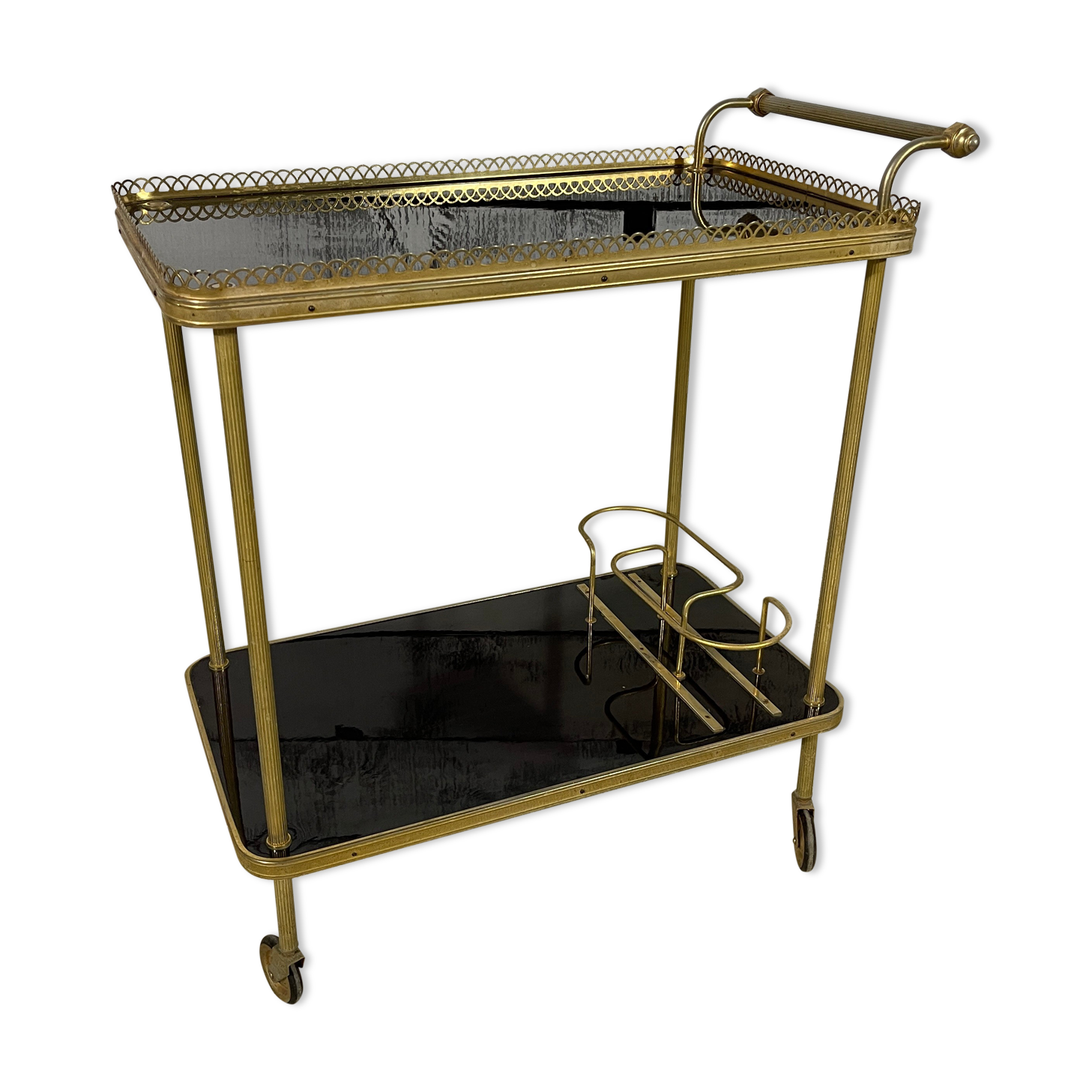 Vintage rolling service trolley