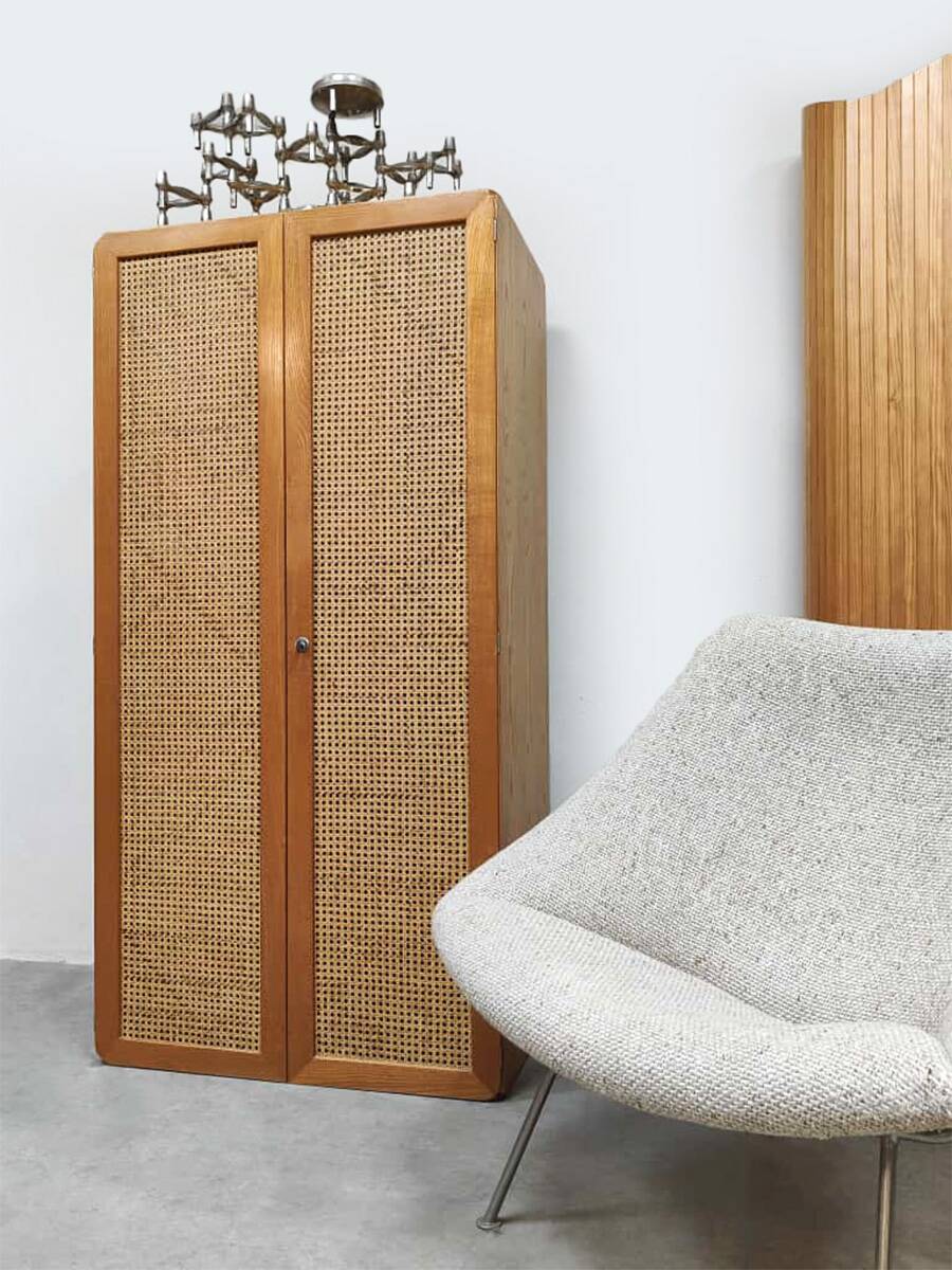 Dutch vintage design cabinet bookcase wardrobe Derk Jan De Vries