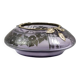 Art Deco vase in mauve glass D'Argyl with a pewter mount.