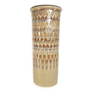 Vase de sol en grès moderne scandinave, "3119" Søholm Stentøj, années 1960.