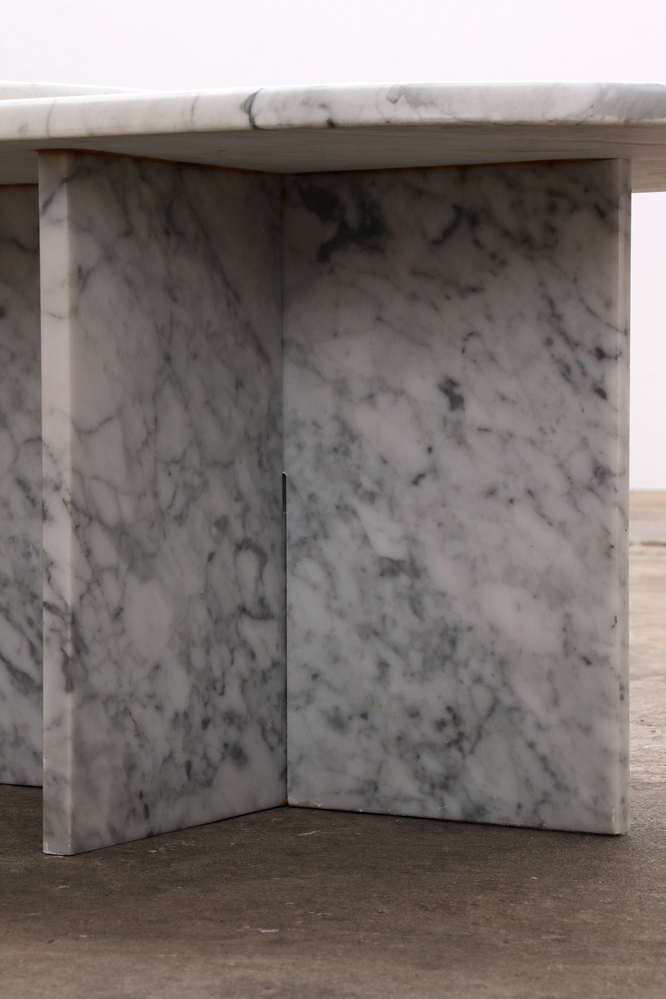 Set of Two Marble Tables - Italian Design, 1980s