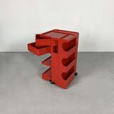 Boby Trolley rouge par Joe Colombo pour B-Line