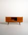 Scandinavian teak sideboard with smoked glass, 1950s–60s