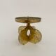 Brutalist bronze candleholder, 1970s