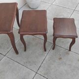 Vintage wooden nesting table