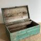 Old toolbox, wooden chest