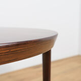 Table basse ronde en palissandre par Severin Hansen pour Haslev Møbelsnedkeri, années 1960