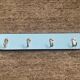 1960s towel rack in blue Formica