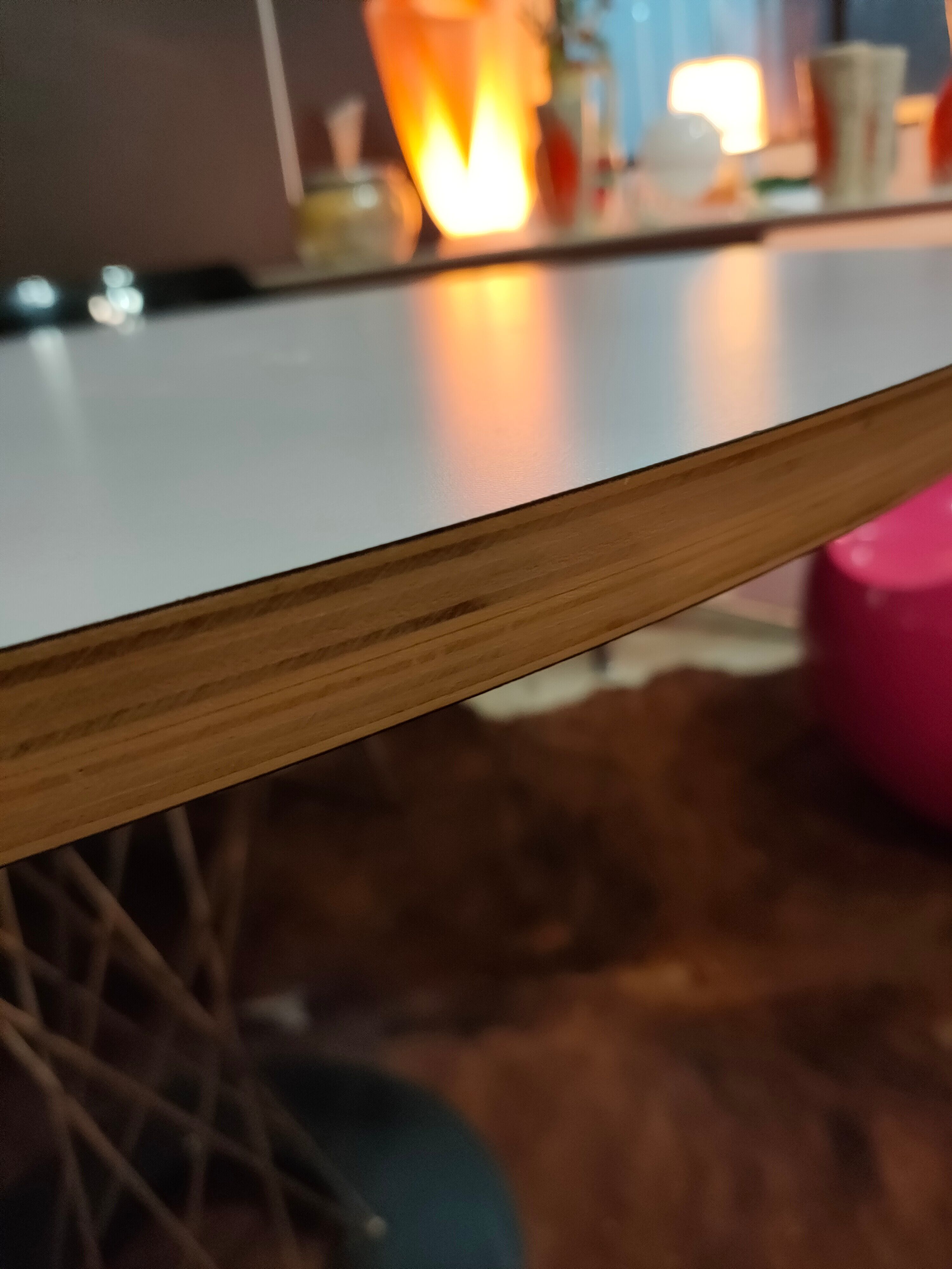 Isamu Noguchi Cyclone table by Knoll, circa 1970s, white laminate top
