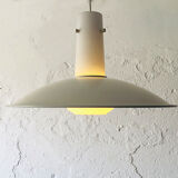 Opaline et metal german lamp, 1960s