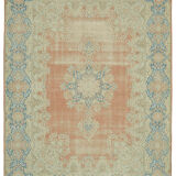 Handmade Oriental Contemporary 1980s 291 cm x 414 cm Beige Wool Carpet