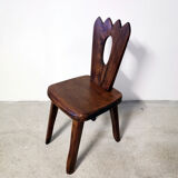 A brutalist elm chair 1960