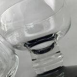 4 ice black standing cups or fruit salad