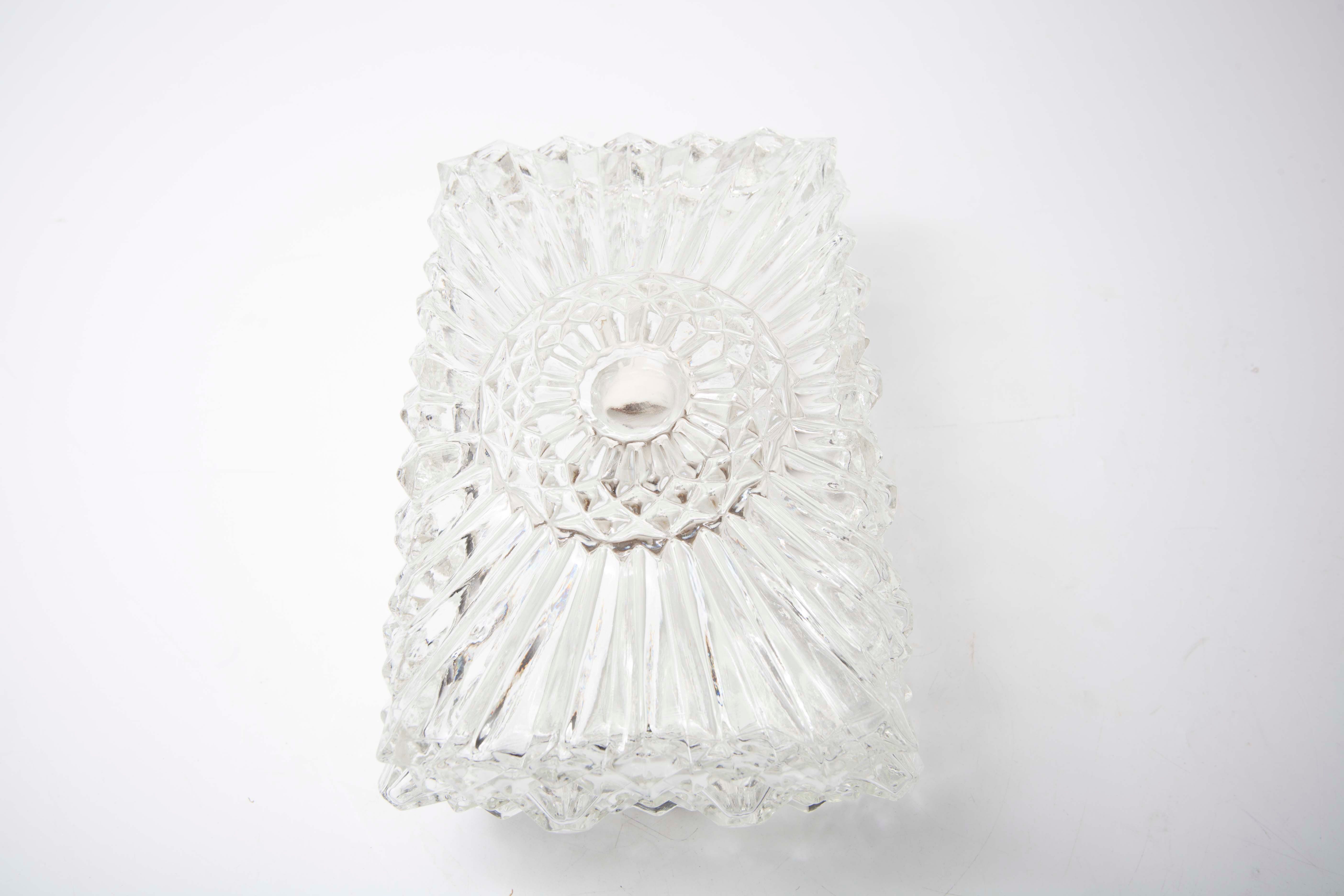 Prisma rectangular ceiling light, 1960's