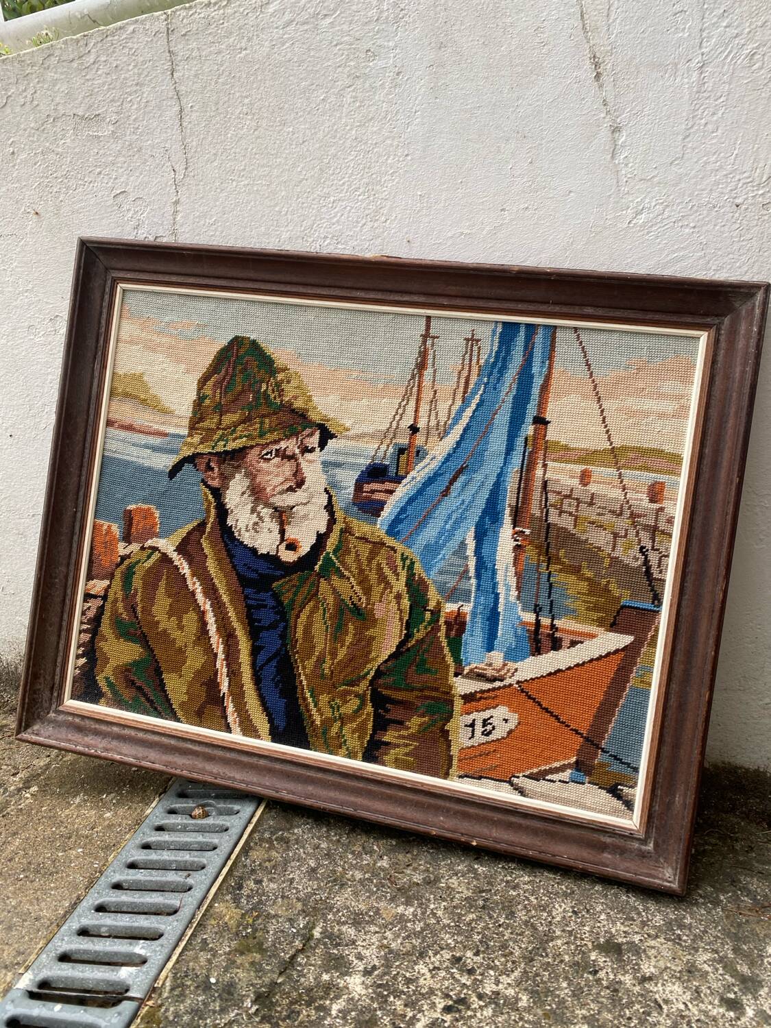 Vintage canvas “Fisherman”