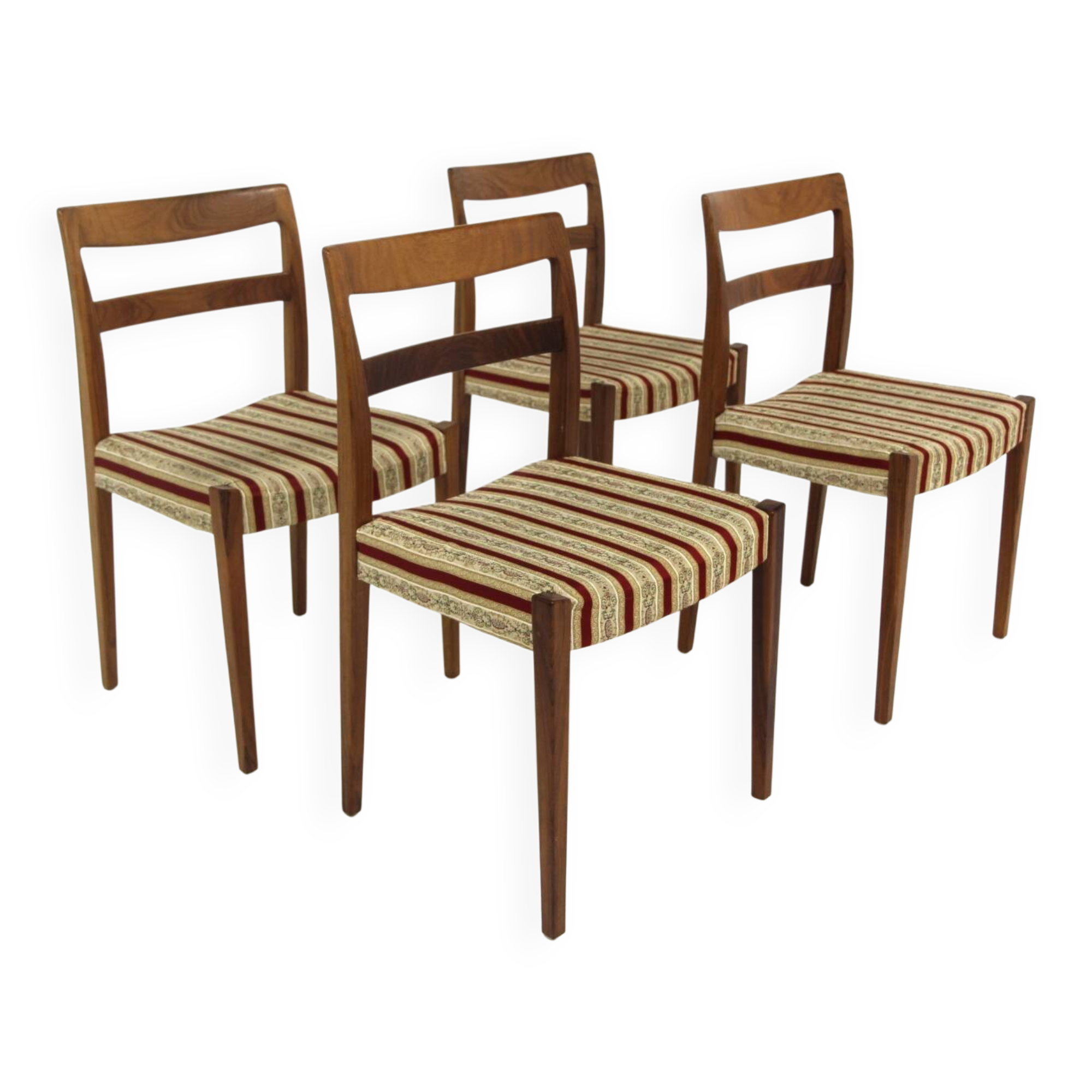 Set of 4 walnut chairs "Garmi", Nils Jonsson, Troeds, Sweden, 1960